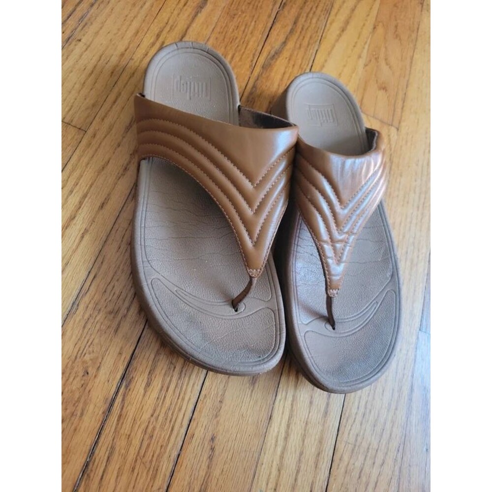 Tan size 10 fitflop women's sandals fit workout